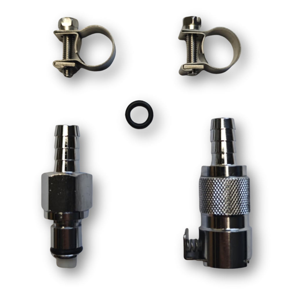 Messing Chrom Schnellverschluss Kraftstoffanschluss KTM 690 & KTM / Aprilia V Twin